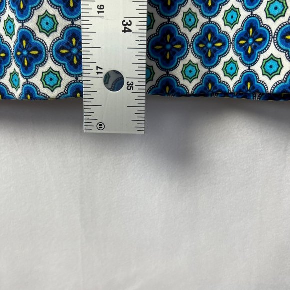 Laundry by Design  Mini Sundress Sz 8 Zipper Blue White Cotton Blue White - Picture 6 of 7